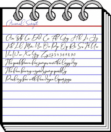 Animal Script Regular animated font preview Animal Script Regular animated font preview