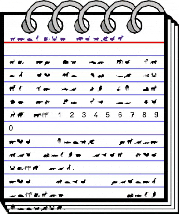 Animals Becker Normal animated font preview Animals Becker Normal animated font preview