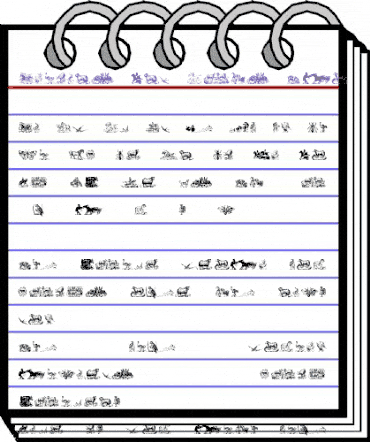 Animals Old Cuts Two Regular animated font preview