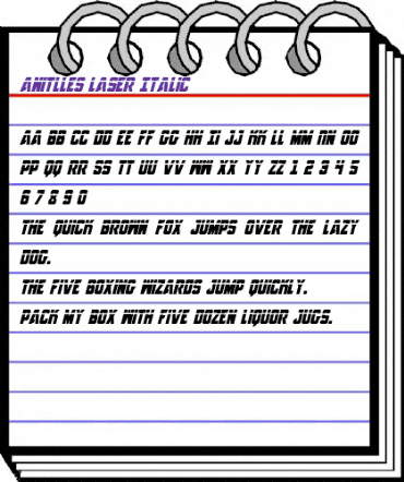 Anitlles Laser Italic Italic animated font preview Anitlles Laser Italic Italic animated font preview