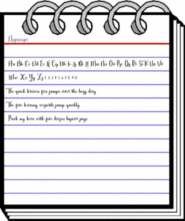 Anjaniya Regular animated font preview Anjaniya Regular animated font preview