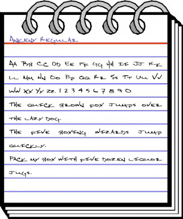 Ankeny Regular animated font preview