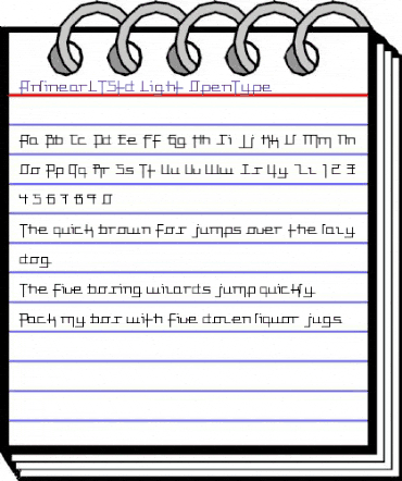 Anlinear LT Std Light animated font preview Anlinear LT Std Light animated font preview