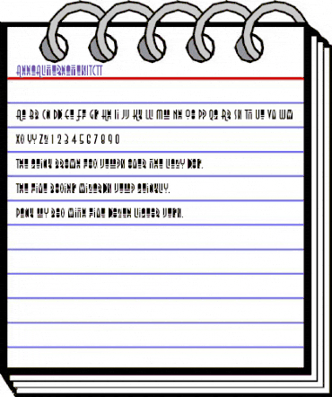 AnnaAlternatesITCTT Regular animated font preview