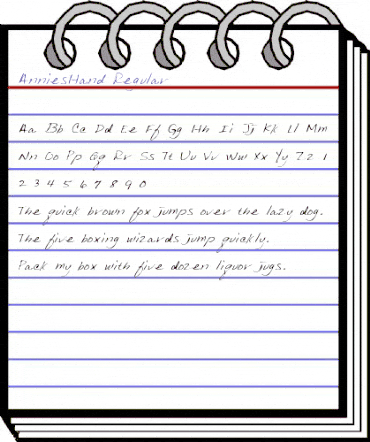 AnniesHand Regular animated font preview AnniesHand Regular animated font preview