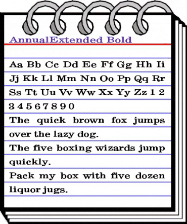 AnnualExtended Bold animated font preview AnnualExtended Bold animated font preview