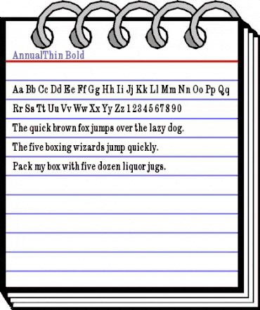 AnnualThin Bold animated font preview AnnualThin Bold animated font preview