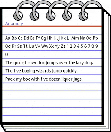 Anomoly Regular animated font preview Anomoly Regular animated font preview