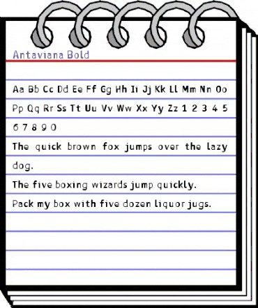 Antaviana Bold animated font preview Antaviana Bold animated font preview