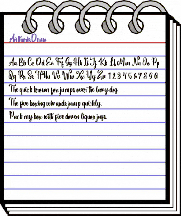 AntharisDemo Regular animated font preview AntharisDemo Regular animated font preview
