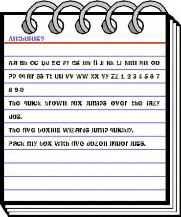 AnthologY Regular animated font preview AnthologY Regular animated font preview