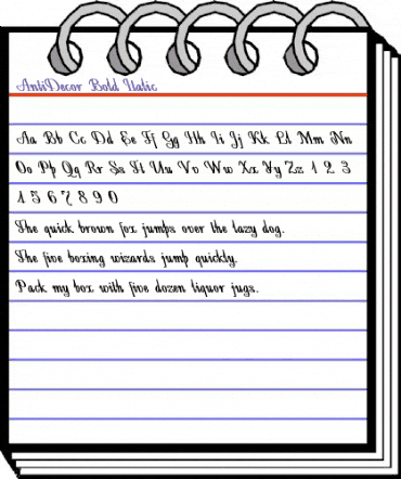 AntiDecor Bold animated font preview AntiDecor Bold animated font preview