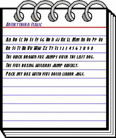 Antikythera Italic Italic animated font preview Antikythera Italic Italic animated font preview