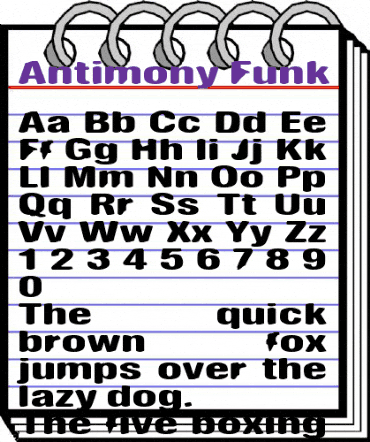 Antimony Funk Regular animated font preview Antimony Funk Regular animated font preview