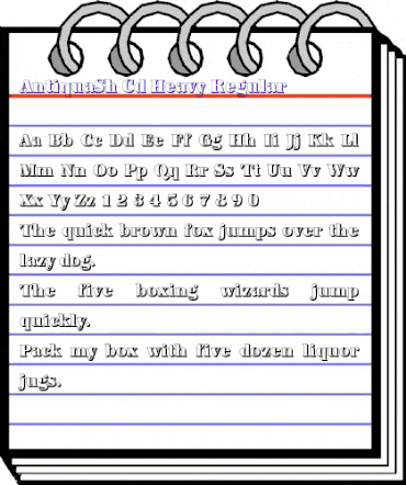 AntiquaSh-Cd-Heavy Regular animated font preview