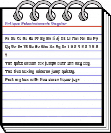 Antique Paleoindonesia Regular animated font preview Antique Paleoindonesia Regular animated font preview