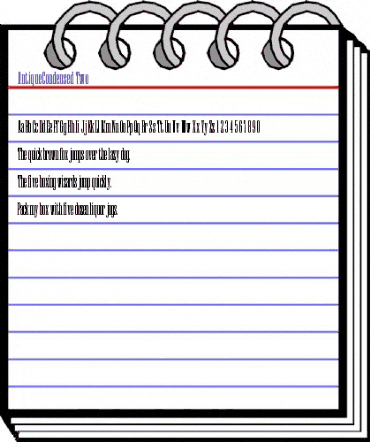 AntiqueCondensed Regular animated font preview AntiqueCondensed Regular animated font preview