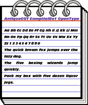 Antique Olive T Ro1 Regular animated font preview Antique Olive T Ro1 Regular animated font preview