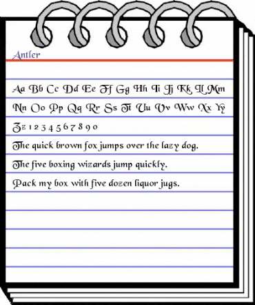 Antler Regular animated font preview