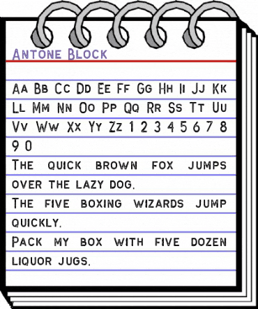 Antone Block animated font preview Antone Block animated font preview