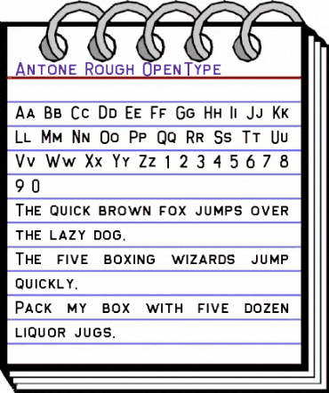 Antone Rough animated font preview Antone Rough animated font preview