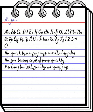 Anyone Regular animated font preview