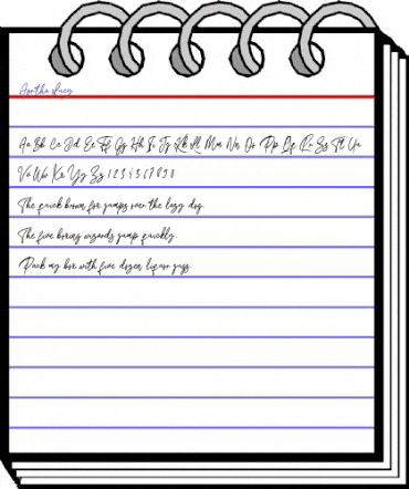 Aortha Lucy Regular animated font preview