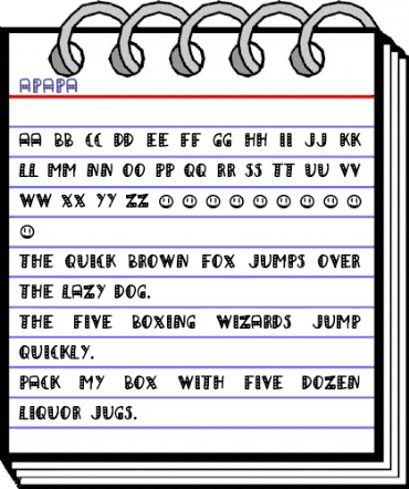 aPapa Regular animated font preview aPapa Regular animated font preview