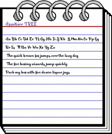 Appetizer FREE Regular animated font preview Appetizer FREE Regular animated font preview