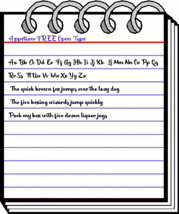 Appetizer FREE Regular animated font preview Appetizer FREE Regular animated font preview