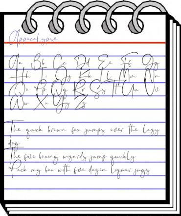 Appocalypse Regular animated font preview