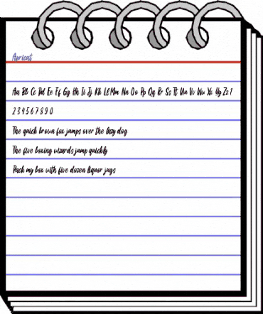 Apricat Regular animated font preview Apricat Regular animated font preview