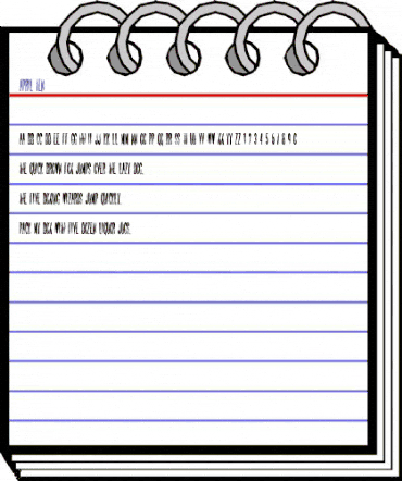 April Ten Regular animated font preview