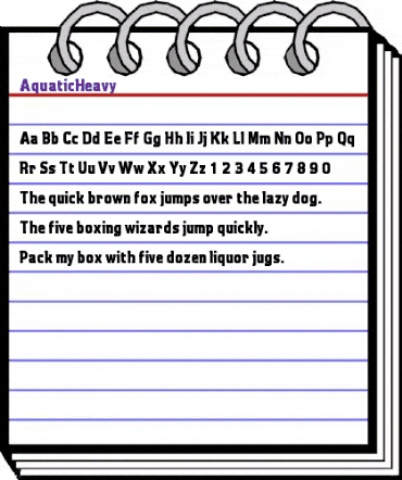 AquaticHeavy Regular animated font preview AquaticHeavy Regular animated font preview