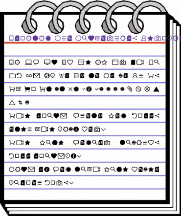 Aquawax Pro Pictograms Regular animated font preview Aquawax Pro Pictograms Regular animated font preview