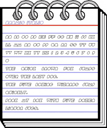 Aramis Italic animated font preview Aramis Italic animated font preview