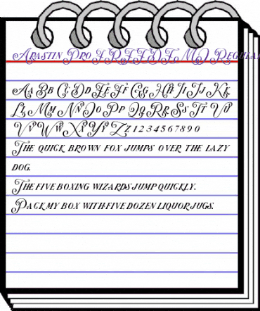 Arastin Pro FREE DEMO Regular animated font preview