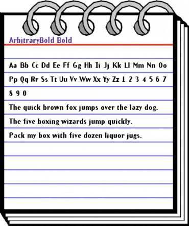 ArbitraryBold Bold animated font preview ArbitraryBold Bold animated font preview