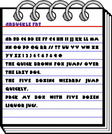 Arbuckle Regular animated font preview Arbuckle Regular animated font preview