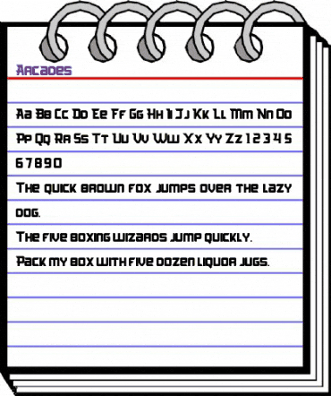 Arcades Regular animated font preview Arcades Regular animated font preview