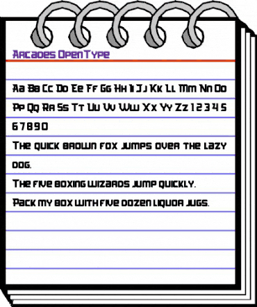 Arcades Regular animated font preview Arcades Regular animated font preview