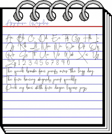 Argapura Regular animated font preview