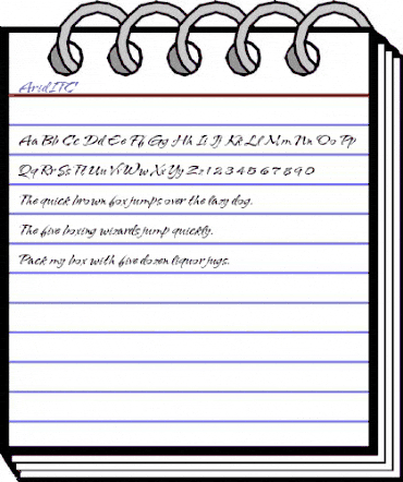 AridITC Regular animated font preview AridITC Regular animated font preview