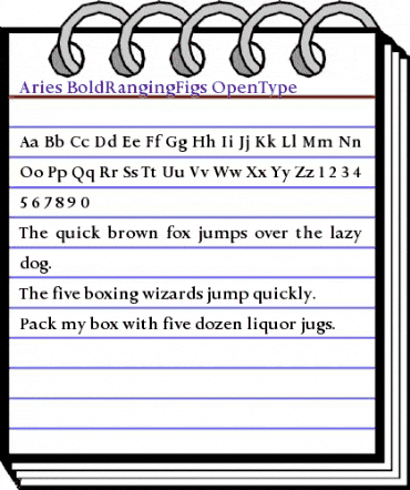 Aries BoldRangingFigs animated font preview Aries BoldRangingFigs animated font preview