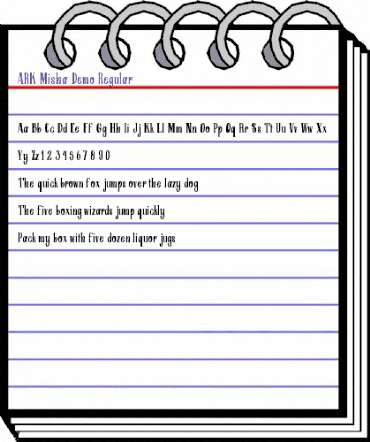 ARK Misha Demo Regular animated font preview ARK Misha Demo Regular animated font preview