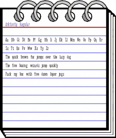 Arktivity Regular animated font preview Arktivity Regular animated font preview