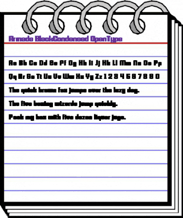 Armada BlackCondensed animated font preview Armada BlackCondensed animated font preview