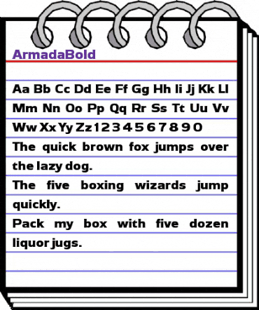 Armada Regular animated font preview Armada Regular animated font preview