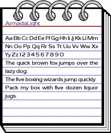 Armada Regular animated font preview