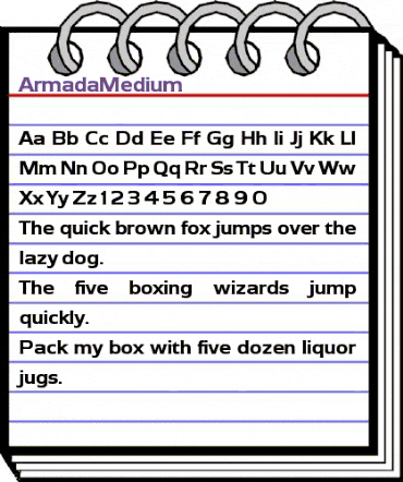 Armada Regular animated font preview Armada Regular animated font preview